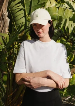 T-shirt en coton bio et recyclé | blanc "tarjaa white"
