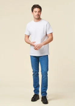 T-shirt en coton bio | gris chiné