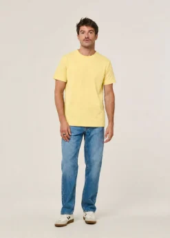 T-shirt en coton bio | jaune