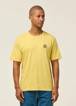 T-shirt en coton bio | jaune 