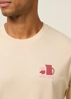 T-shirt en coton bio l crème 