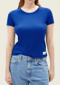 T-shirt en coton biologique | bleu 