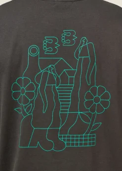 T-shirt en coton bio | noir carbone 