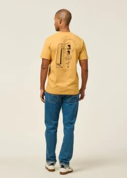 T-shirt en coton bio | ocre 