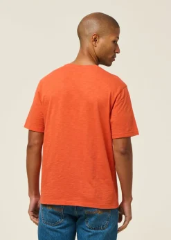 T-shirt en coton bio | orange "carrot mini to the sea tee"