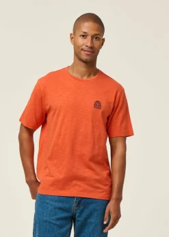 T-shirt en coton bio | orange "carrot mini to the sea tee"