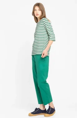T-shirt en coton bio | rayé 