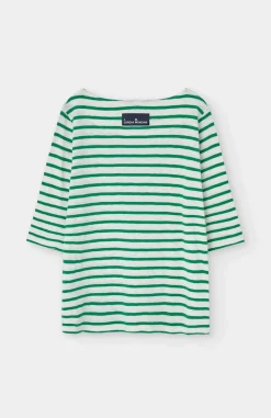 T-shirt en coton bio | rayé 