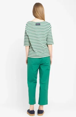 T-shirt en coton bio | rayé 