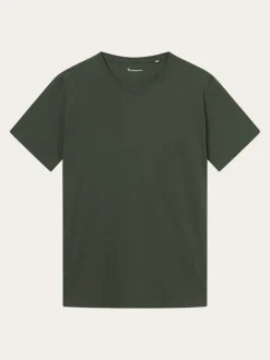 T-shirt en coton bio | vert "regular fit basic tee forrest night"
