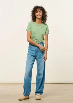 T-shirt en coton bio | vert sauge