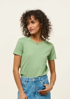 T-shirt en coton bio | vert sauge