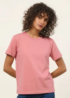 T-shirt en coton bio | vieux rose