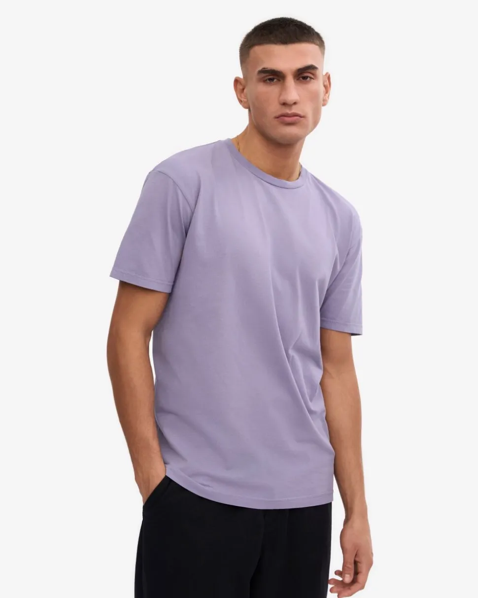 T-shirt en coton bio | violet "classic organic tee - purple jade"