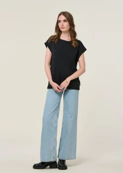 T-shirt en tencel | noir 
