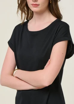 T-shirt en tencel | noir 