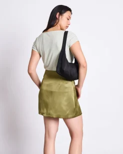 T-shirt en tencel | vert clair "arima - vintage lace"