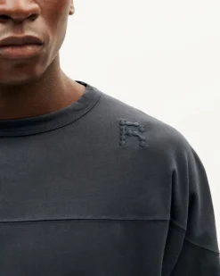 T-shirt imprimé en coton bio | gris "grafito brady t-shirt"