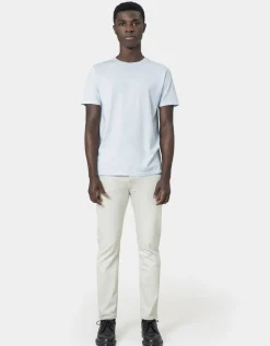 T-shirt manches courtes en coton bio | bleu "polar blue"
