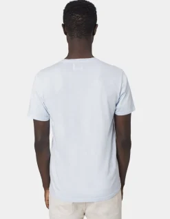 T-shirt manches courtes en coton bio | bleu 