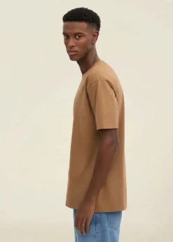 T-shirt manches courtes en coton bio | marron 
