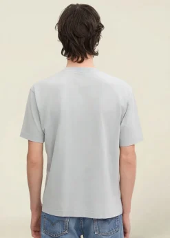 T-shirt manches courtes oversize délavé en coton bio | gris 