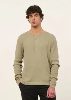T-shirt manches longues en coton bio piqué | vert clair 