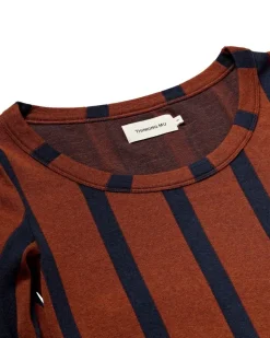 T-shirt manches longues matières recyclées | marron 
