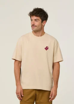 T-shirt oversize en coton bio | beige 