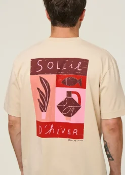 T-shirt oversize en coton bio | beige 
