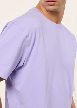 T-shirt oversize en coton bio | lilas
