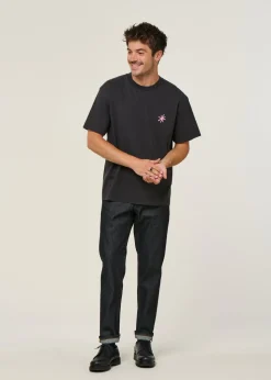T-shirt oversize en coton bio | noir "meridional noir carbone"