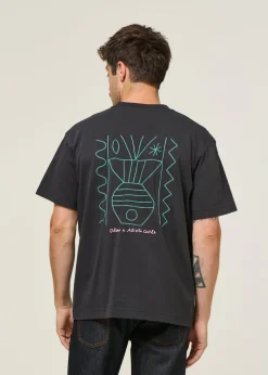 T-shirt oversize en coton bio | noir 