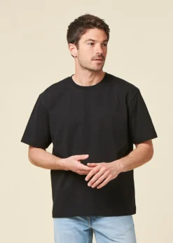 T-shirt oversize en coton bio | noir