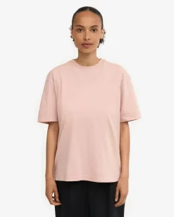 T-shirt oversize en coton bio | rose "organic t-shirt faded pink"