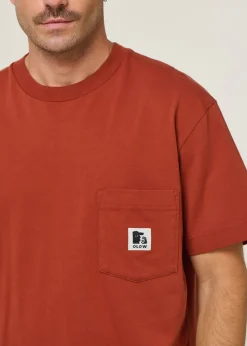 T-shirt oversize en coton bio | rouge 