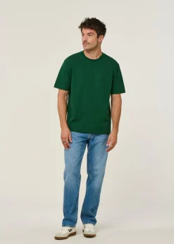 T-shirt oversize en coton bio | vert forêt