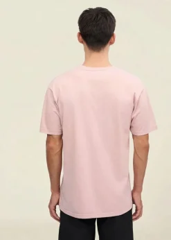 T-shirt rose en coton bio | faded pink