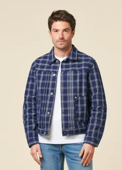 Veste denim en coton bio | bleu 