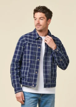 Veste denim en coton bio | bleu 