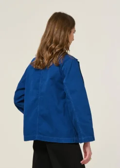 Veste en coton bio | bleu 