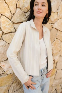 Veste en coton bio | ecru 