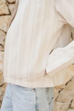 Veste en coton bio | ecru 