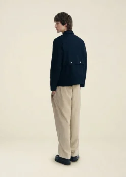 Veste en coton bio | marine "navy callum jacket"