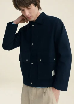 Veste en coton bio | marine