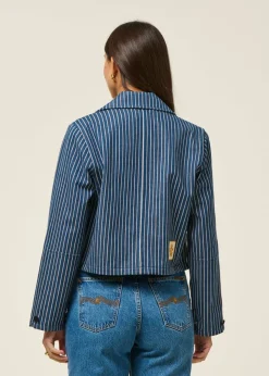 Veste en coton bio | rayé 