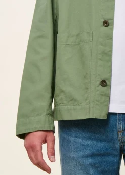 Veste légère en coton bio | vert 