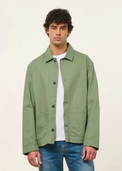 Veste légère en coton bio | vert 
