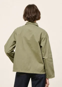 Veste légère en coton bio | vert 