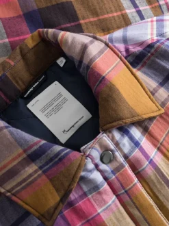 Veste matelassée en coton bio et matière recyclée | carreaux 